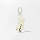 JIPPURI Keychain Floppy Cat White