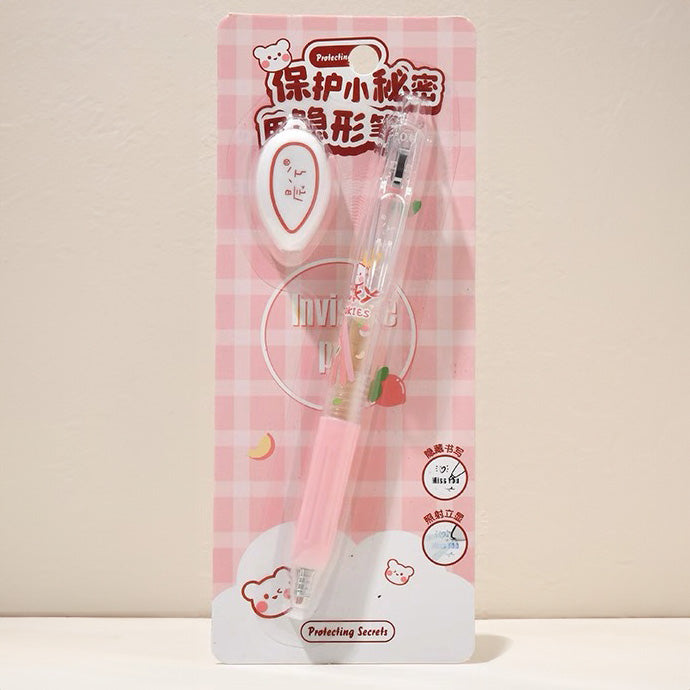 MORN SHINE Invisible Pen Teddy Bear Pink