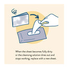 SHACHIHATA Stamp Ink Cleaning Sheets