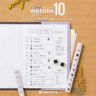 SHACHIHATA nototo 10 Mini Stamp Set Numbers