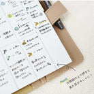 SHACHIHATA nototo 10 Mini Stamp Set Days & Time