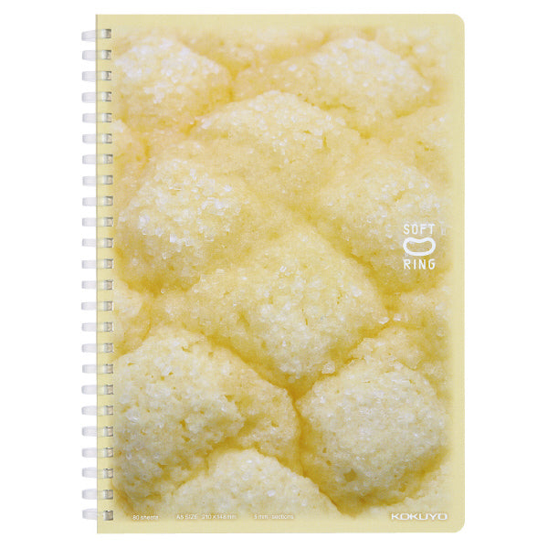 KOKUYO Soft Ring Notebook A5 5mm Grid Yawaraka Bakery Melon Bread