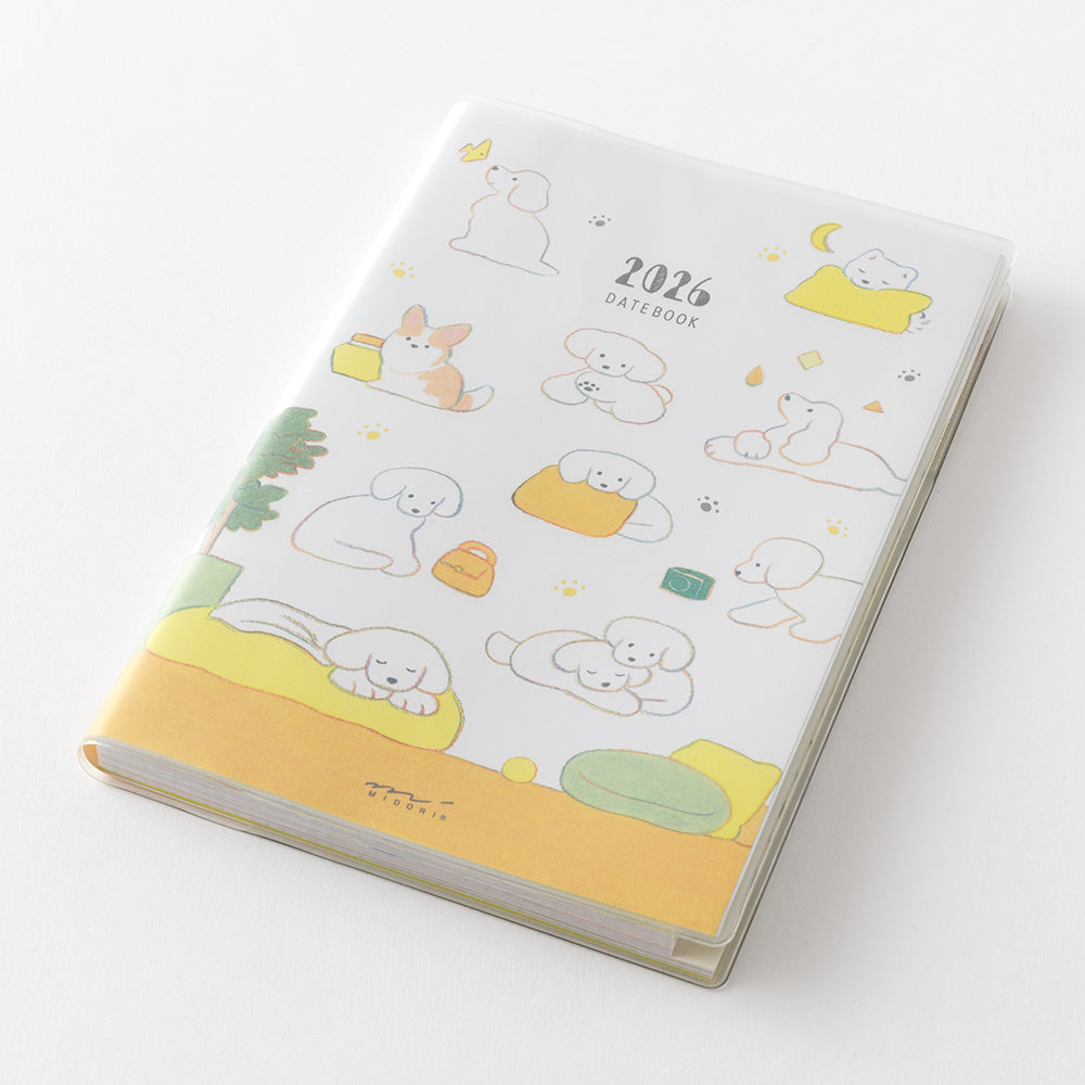 MIDORI 2026 Pocket Diary B6 Dog