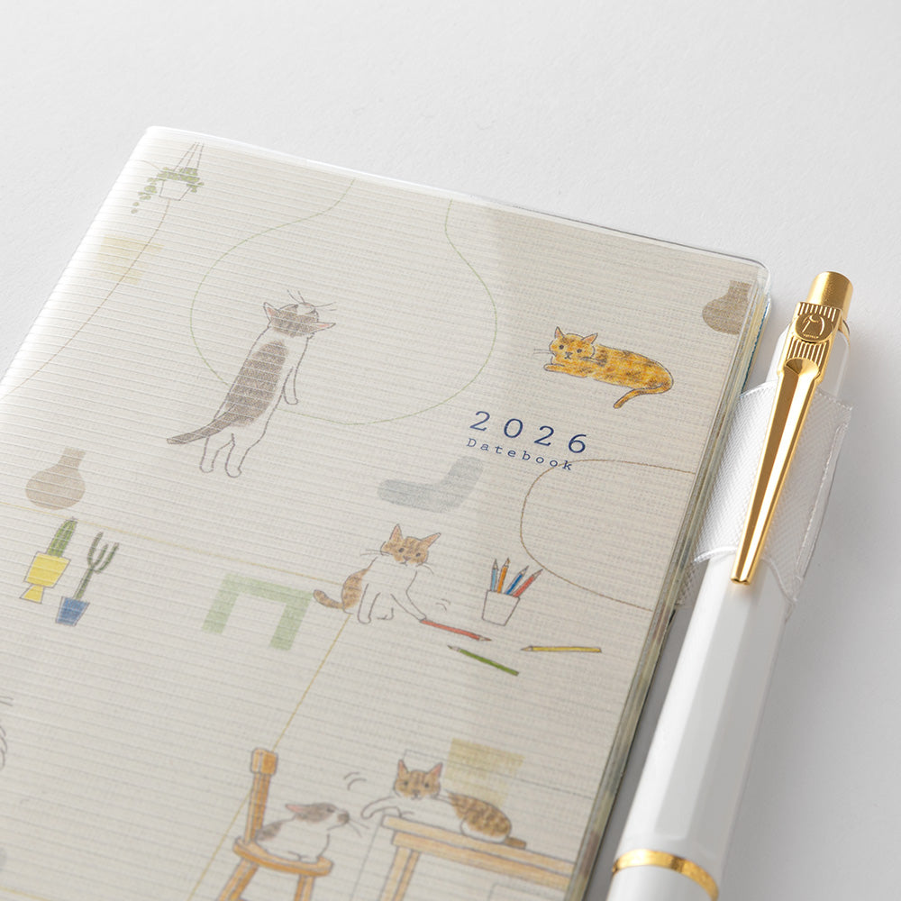 MIDORI 2026 Pocket Diary Mini Cat