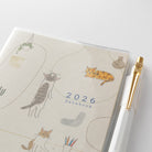 MIDORI 2026 Pocket Diary Slim Cat