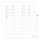 MIDORI 2026 Flat Diary A4 Black