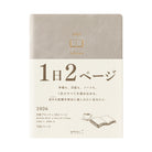 MIDORI 2026 Diary Hibino A6 Gray