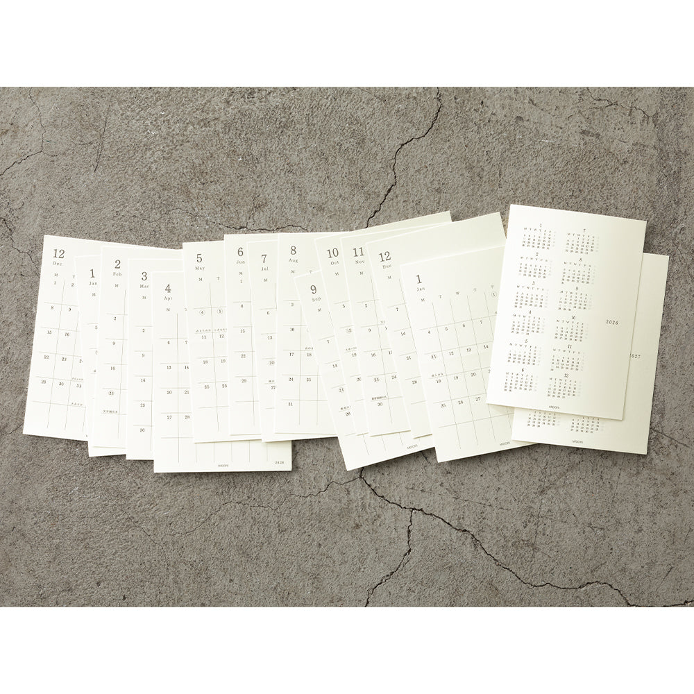 MIDORI MD 2026 Diary Sticker S