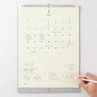 MIDORI MD 2026 Calendar Wall-Hanging with Pencil