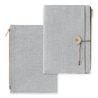 MIDORI Yuru Log Notebook Cover B6 Cloth Gray