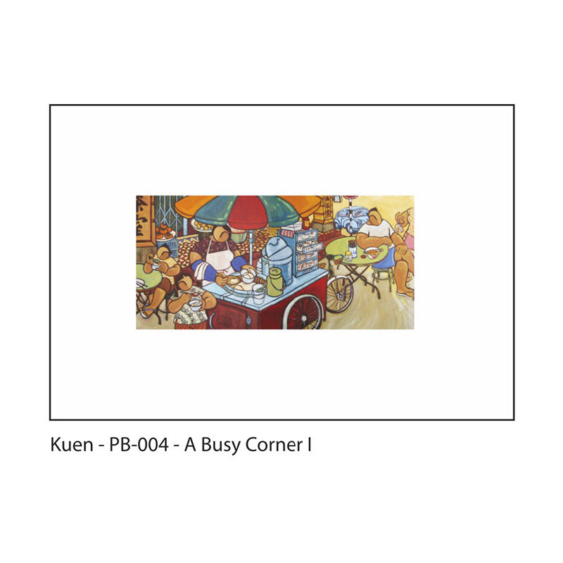 STEPHANIE KUEN Panorama Boarders A Busy Corner I