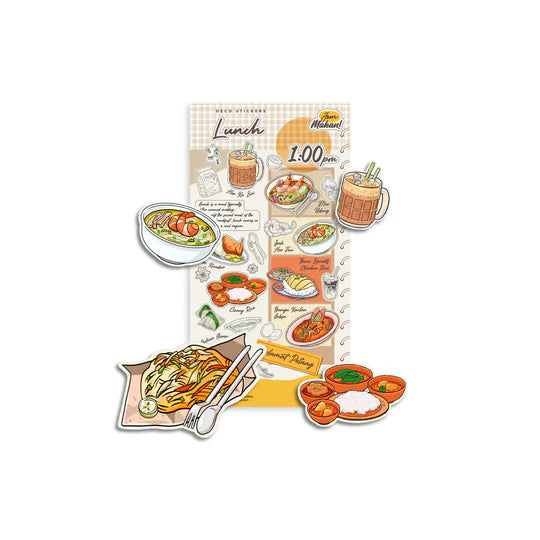 LOKAMADE Kisscut Deco Sticker KDS06: Jom Makan Lunch!