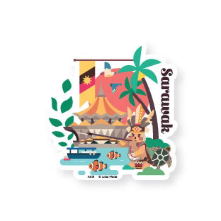 LOKAMADE Adventure Seals Set Luggage Sticker ASS02: Set B