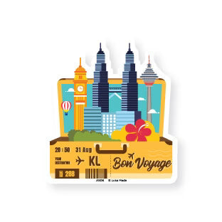 LOKAMADE Adventure Seals Set Luggage Sticker ASS04: Set D