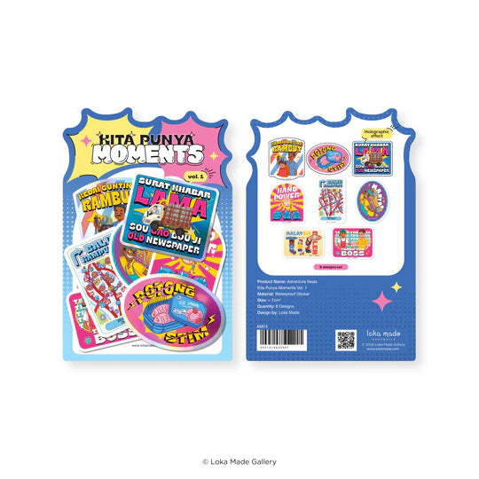 LOKAMADE Adventure Seals Set Luggage Sticker ASS13: Kita Punya Moments Vol.1