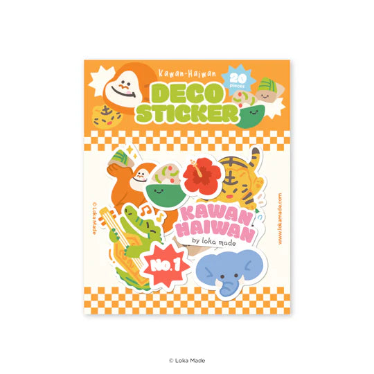 LOKAMADE Kawan-Haiwan Deco Sticker DS-KH02: Sunny Side Friends