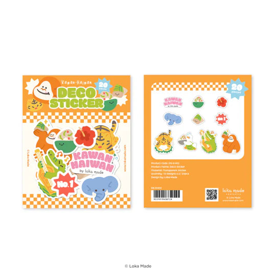 LOKAMADE Kawan-Haiwan Deco Sticker DS-KH02: Sunny Side Friends
