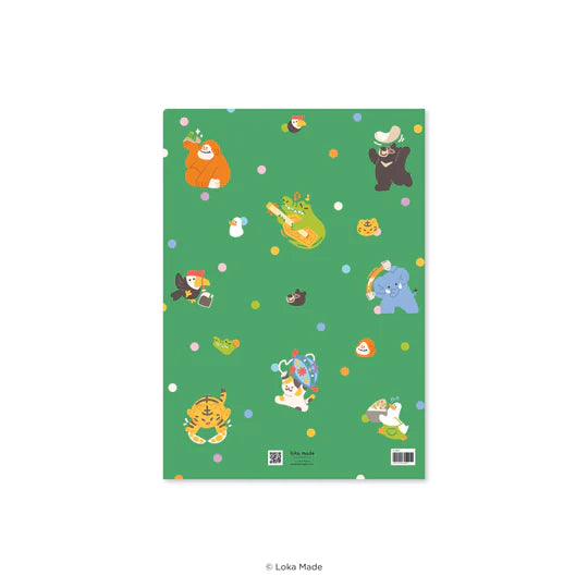 LOKAMADE Kawan-Haiwan Folder A4 FDB37: Cozy Gathering