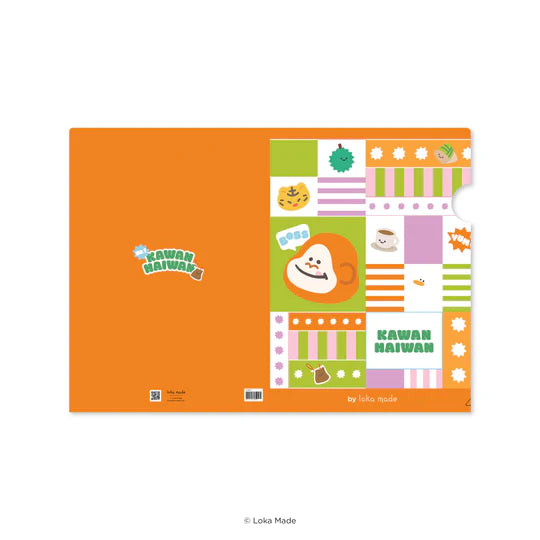 LOKAMADE Kawan-Haiwan Folder A4 FDB39: Sunny Side Friends
