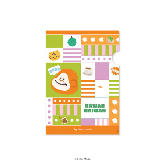 LOKAMADE Kawan-Haiwan Folder A4 FDB39: Sunny Side Friends