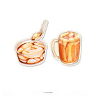 LOKAMADE Minum-minuman Deco Acrylic Pin IP03: Tau Fu Fah & Teh Tarik