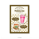 LOKAMADE Minum-minuman Deco Acrylic Pin IP04: White Coffee & Air Bandung