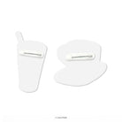 LOKAMADE Minum-minuman Deco Acrylic Pin IP04: White Coffee & Air Bandung