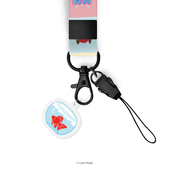 LOKAMADE Lanyard Long LYL601: Checkered Cat