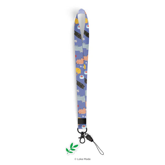 LOKAMADE Lanyard Long LYL602: Playful Cat