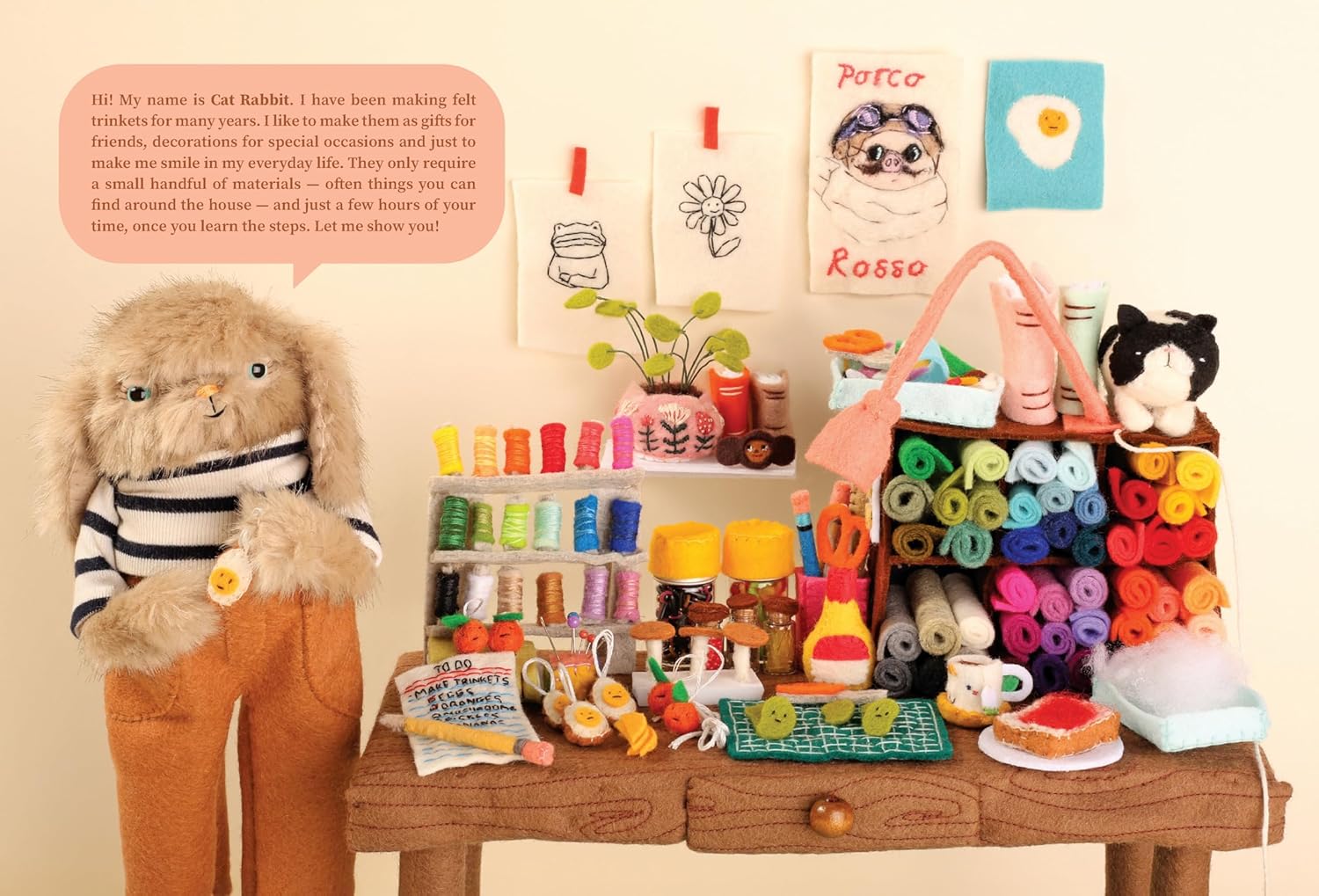 Trinkets: Felt foods to sew and love by Cat Rabbit