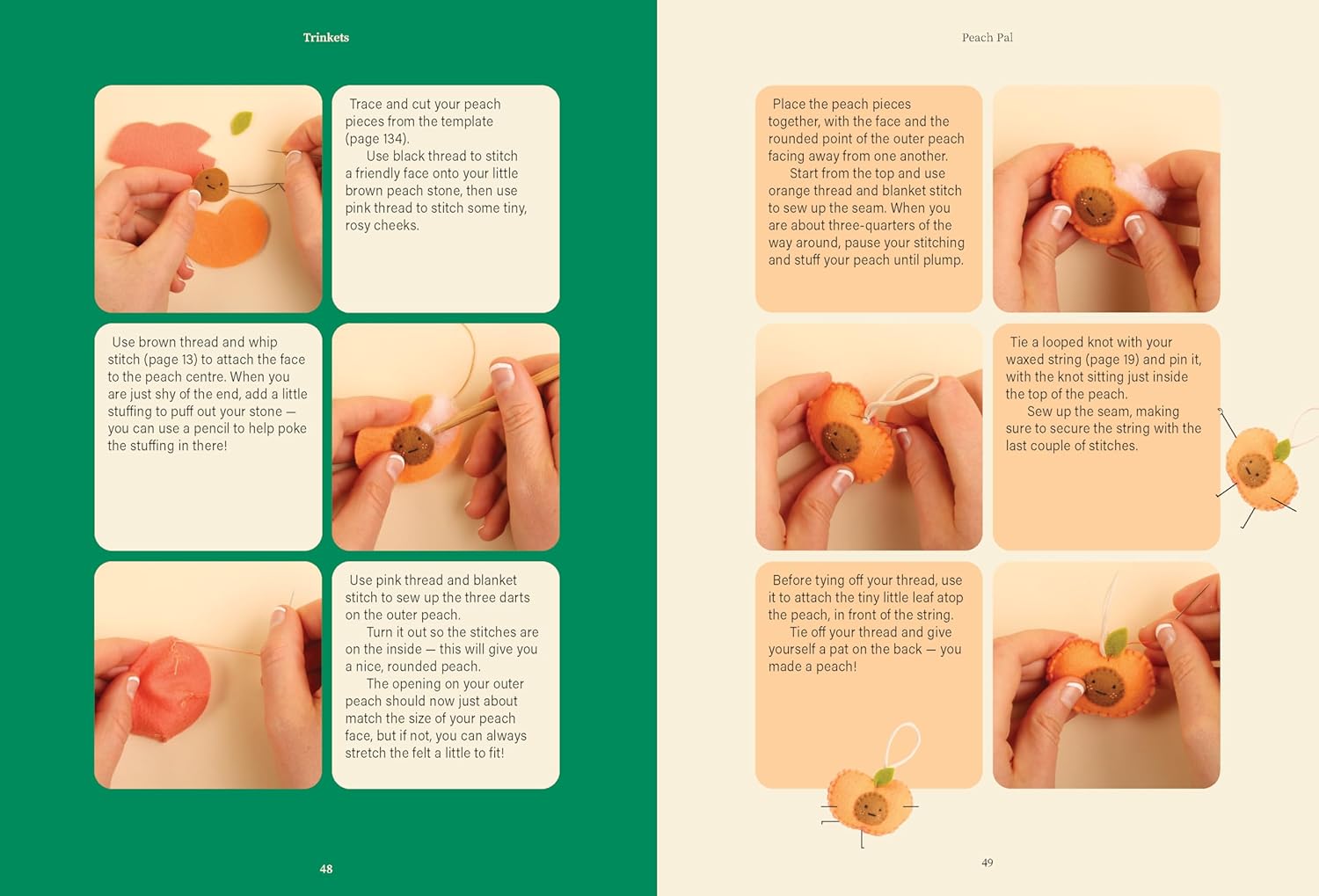 Trinkets: Felt foods to sew and love by Cat Rabbit