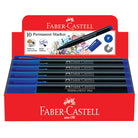 FABER-CASTELL Slim Permanent Marker Box of 10 156451 Blue