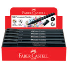 FABER-CASTELL Slim Permanent Marker Box of 10 156499 Black