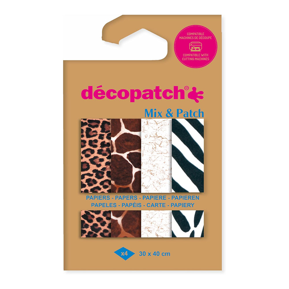 DECOPATCH Papers: Mix & Patch 4s Animal Skins