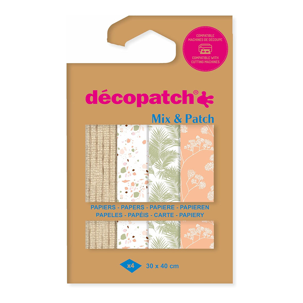 DECOPATCH Papers: Mix & Patch 4s Terracotta