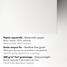 CLAIREFONTAINE Aquapad Wirebound 300g 25s A5+