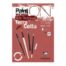 CLAIREFONTAINE Paint ON Pad 250g Terracotta 20s A3