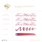 FERRIS WHEEL PRESS x Superman Fountain Pen Ink 10ml Scarlet Metropolis