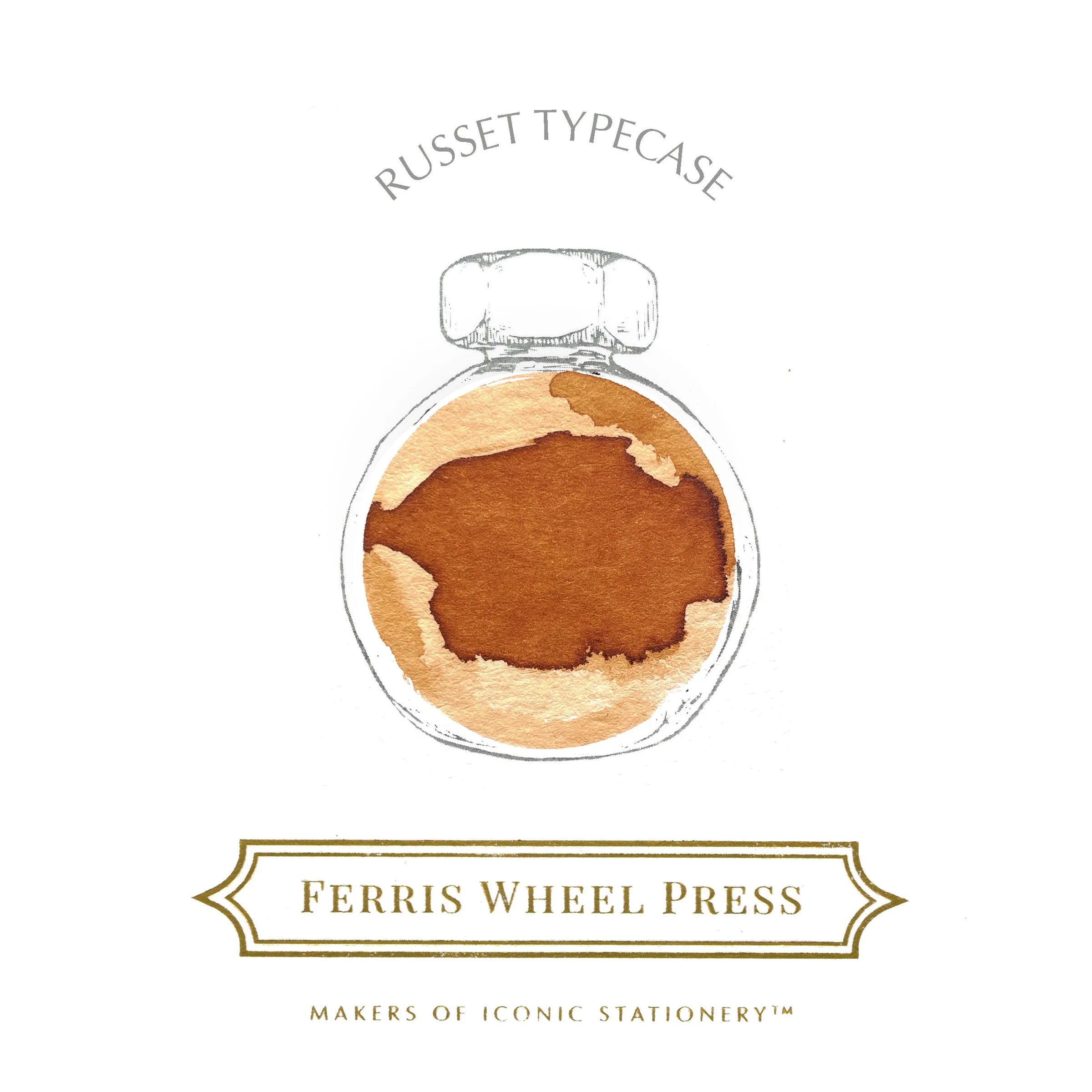 FERRIS WHEEL PRESS Fountain Pen Ink 10ml Russet Typecase