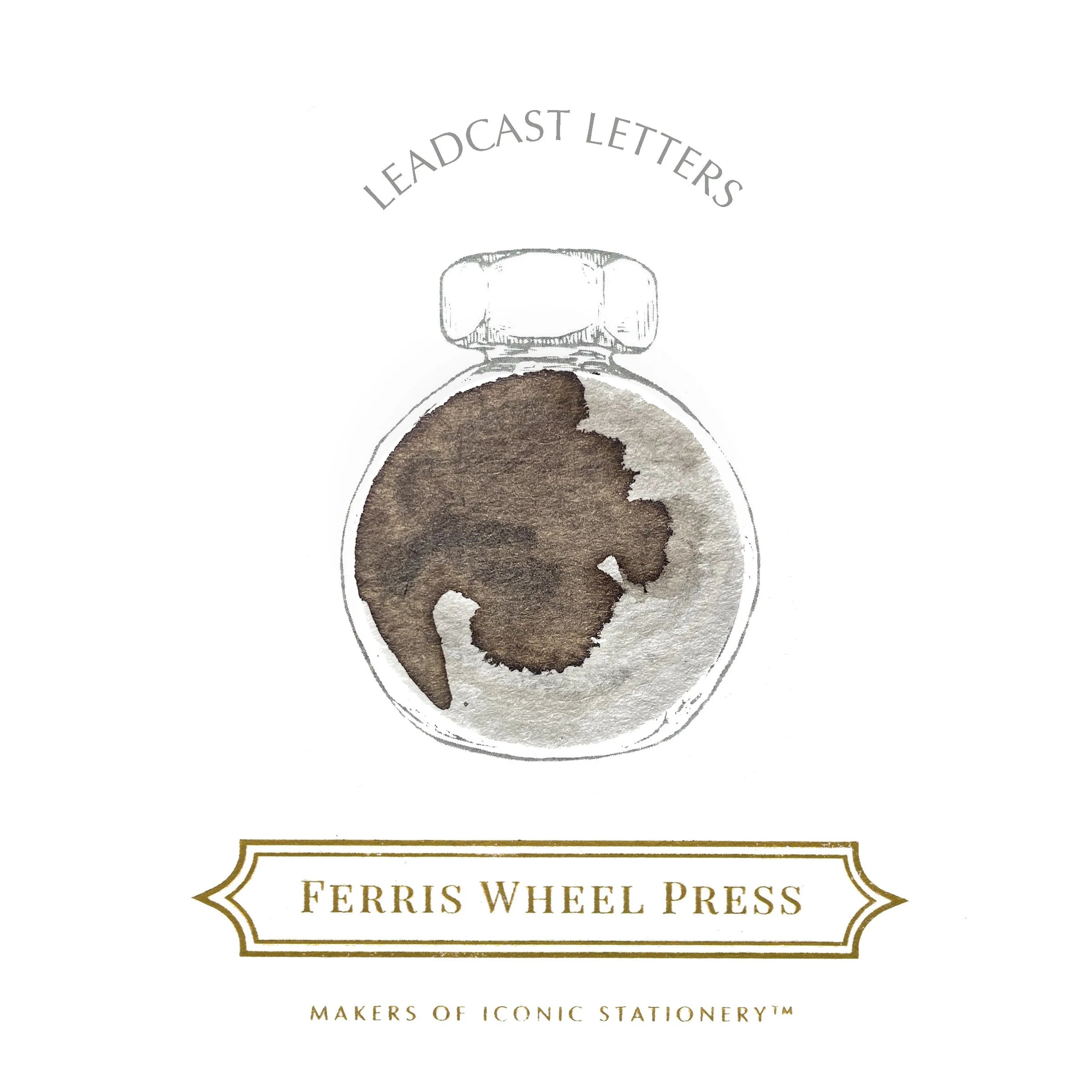FERRIS WHEEL PRESS Fountain Pen Ink 38ml Leadcast Letters