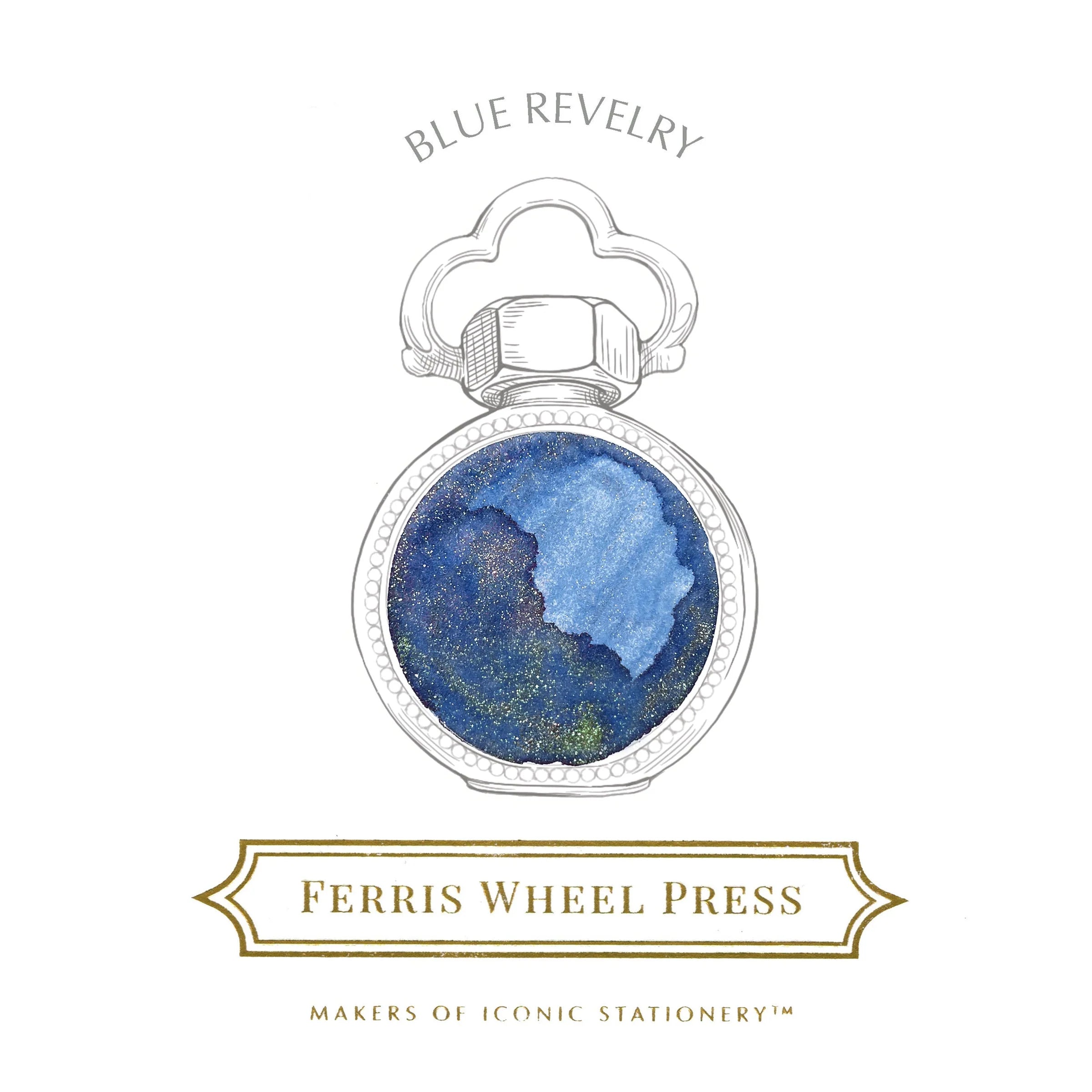 FERRIS WHEEL PRESS Fountain Pen Ink 38ml Limited Edition '25 Blue Revelry