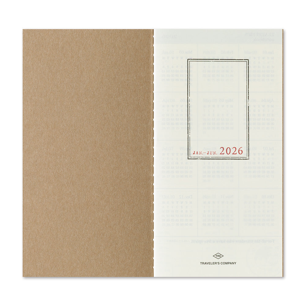 [Pre-Order] TRAVELERS Notebook 2026 Regular Weekly+Memo Refill