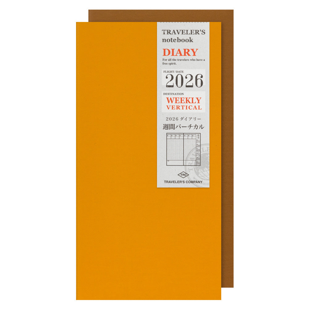 [Pre-Order] TRAVELERS Notebook 2026 Regular Weekly Vertical Refill
