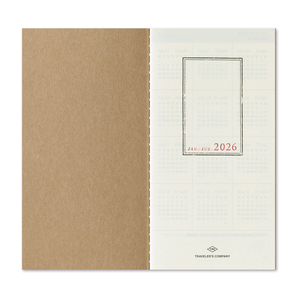 [Pre-Order] TRAVELERS Notebook 2026 Regular Weekly Vertical Refill