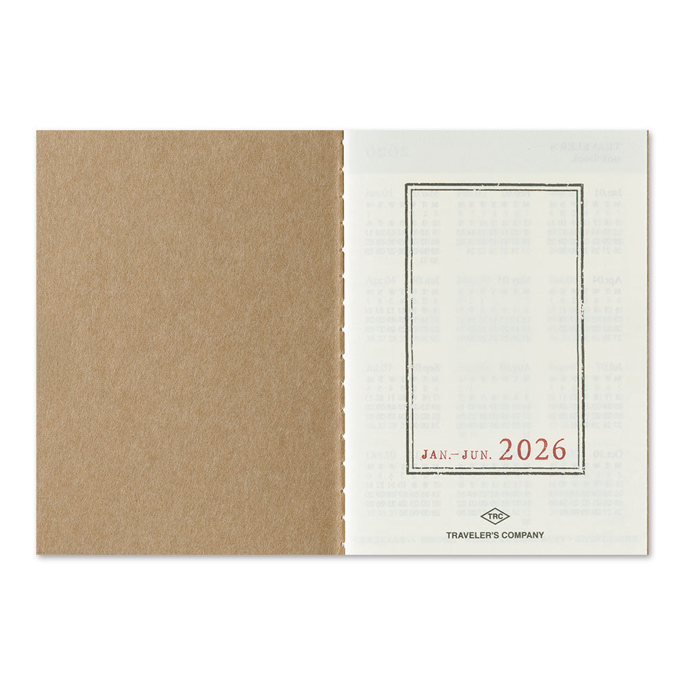 [Pre-Order] TRAVELERS Notebook 2026 Passport Weekly Refill