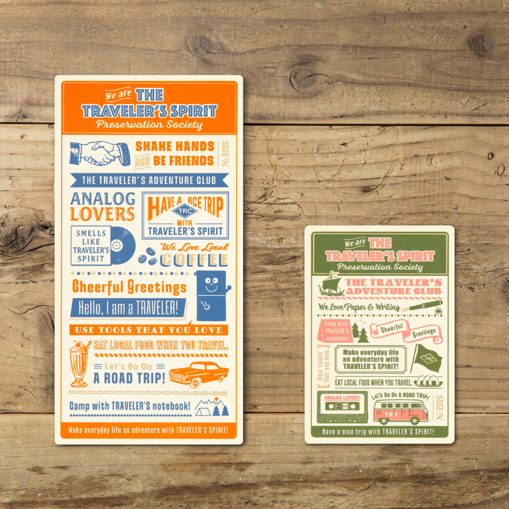 [Pre-Order] TRAVELERS Notebook 2026 Regular Plastic Sheet