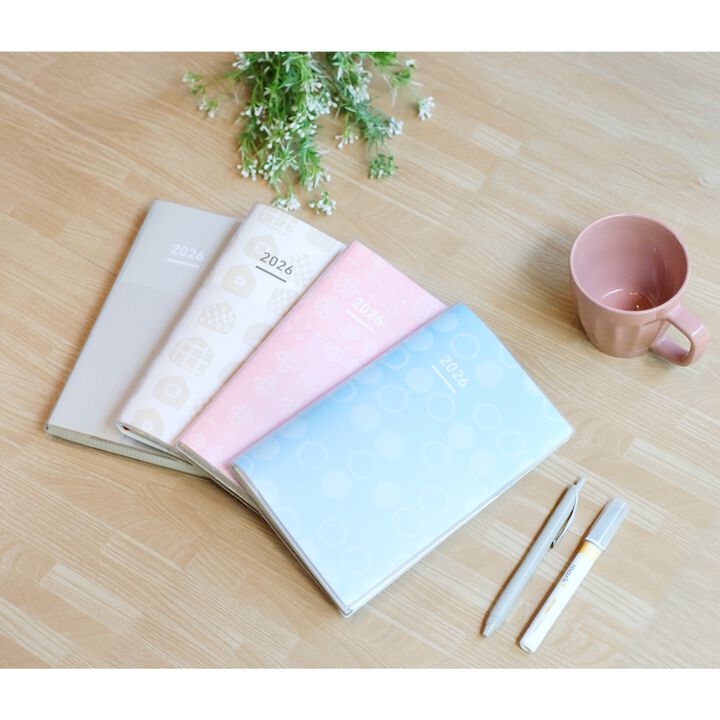 KOKUYO 2026 Jibun Techo Diary Days mini x SOUSOU Pink
