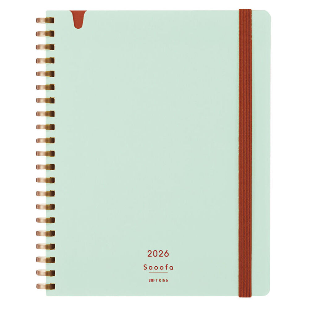KOKUYO 2026 Soofa Soft Ring Diary B6 Light Green