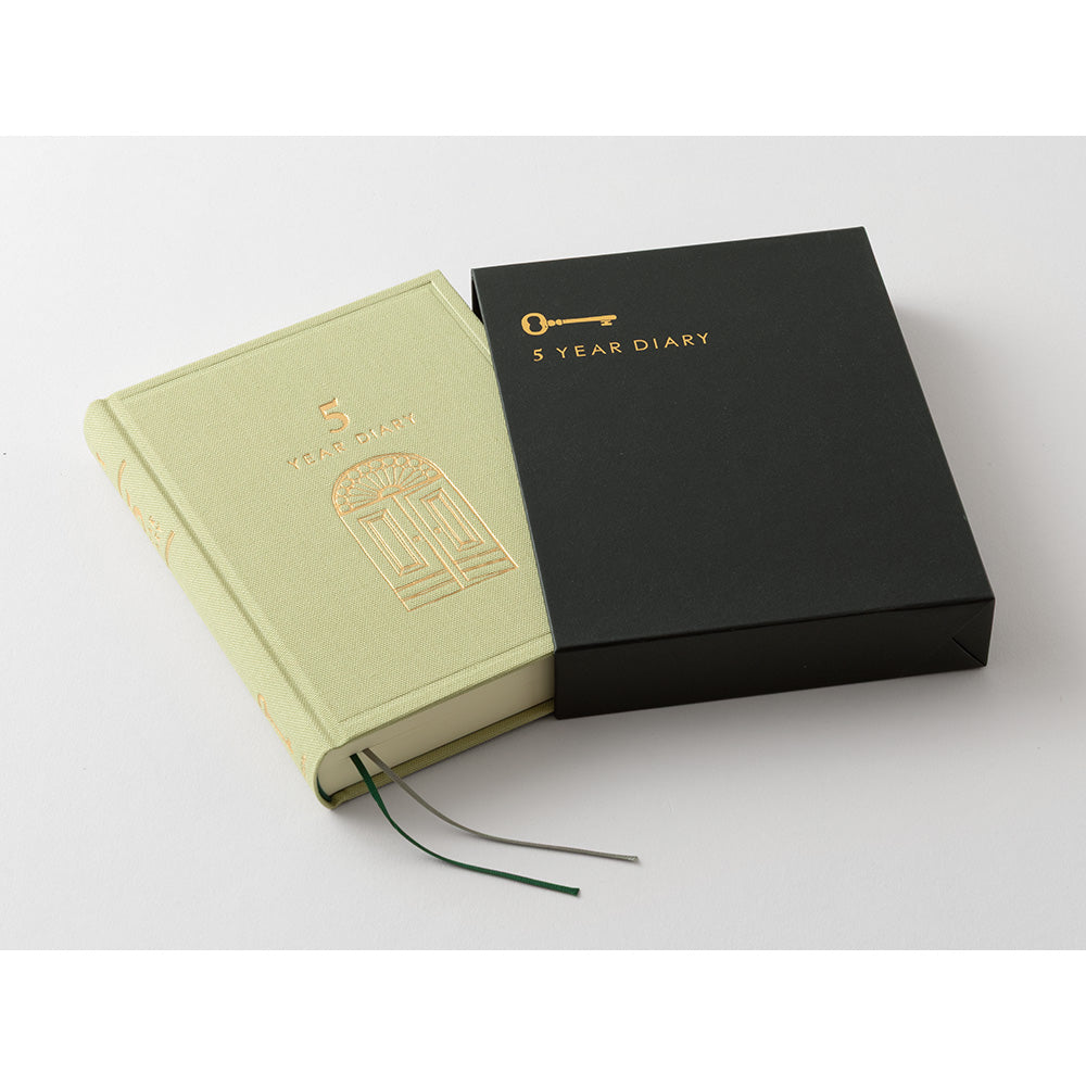 MIDORI Diary 5 Years Gate Mini Light Green