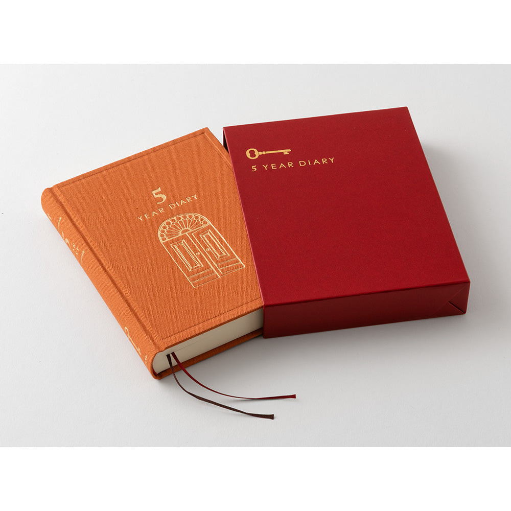 MIDORI Diary 5 Years Gate Mini Red